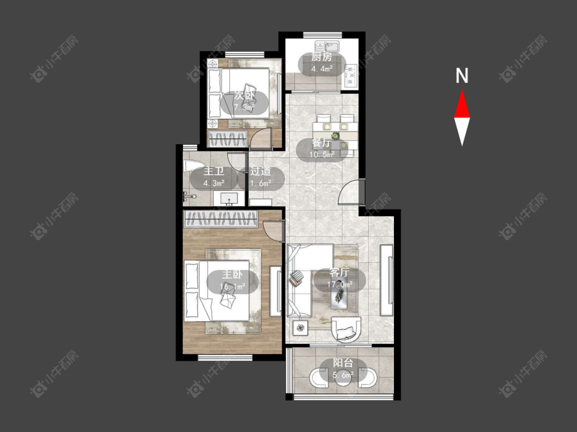 常州新魏花园在售二手房源户型图_小牛看房