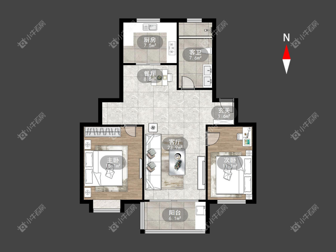 常州晋陵北苑租房_小牛看房