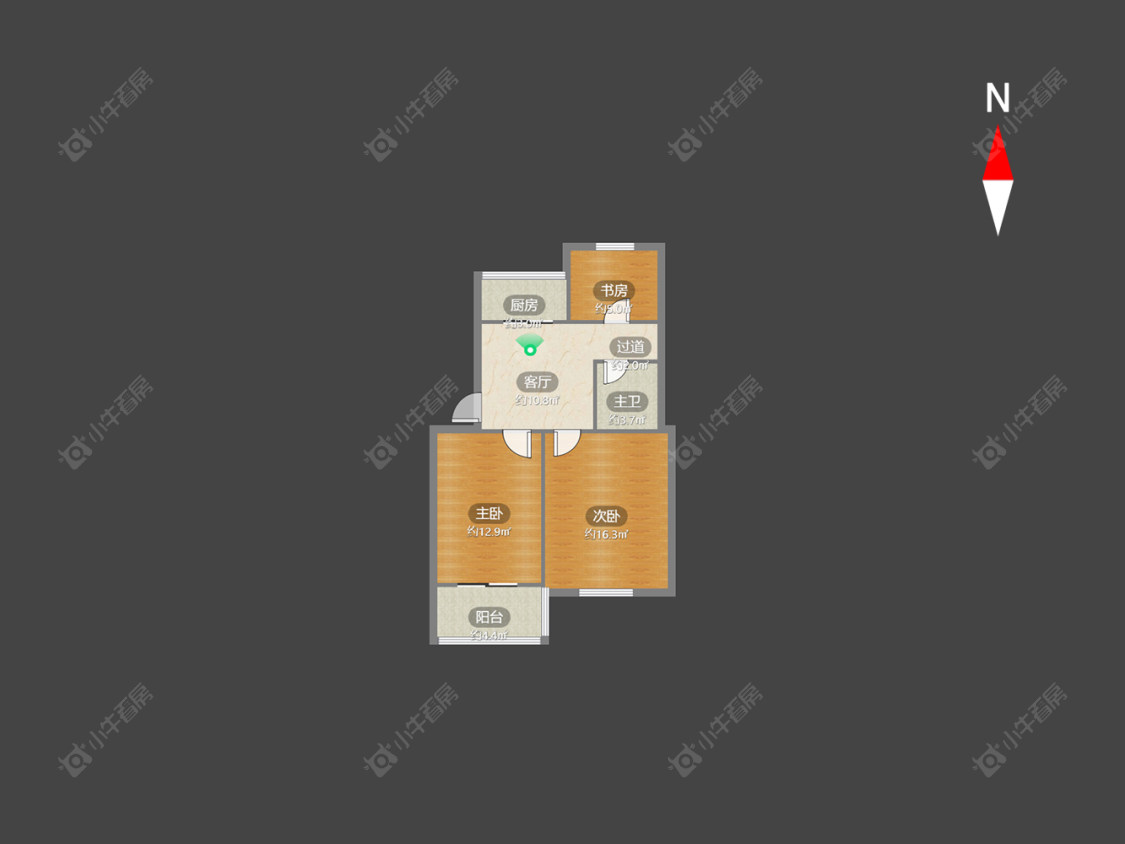 常州西新桥三村在售二手房源户型图_小牛看房