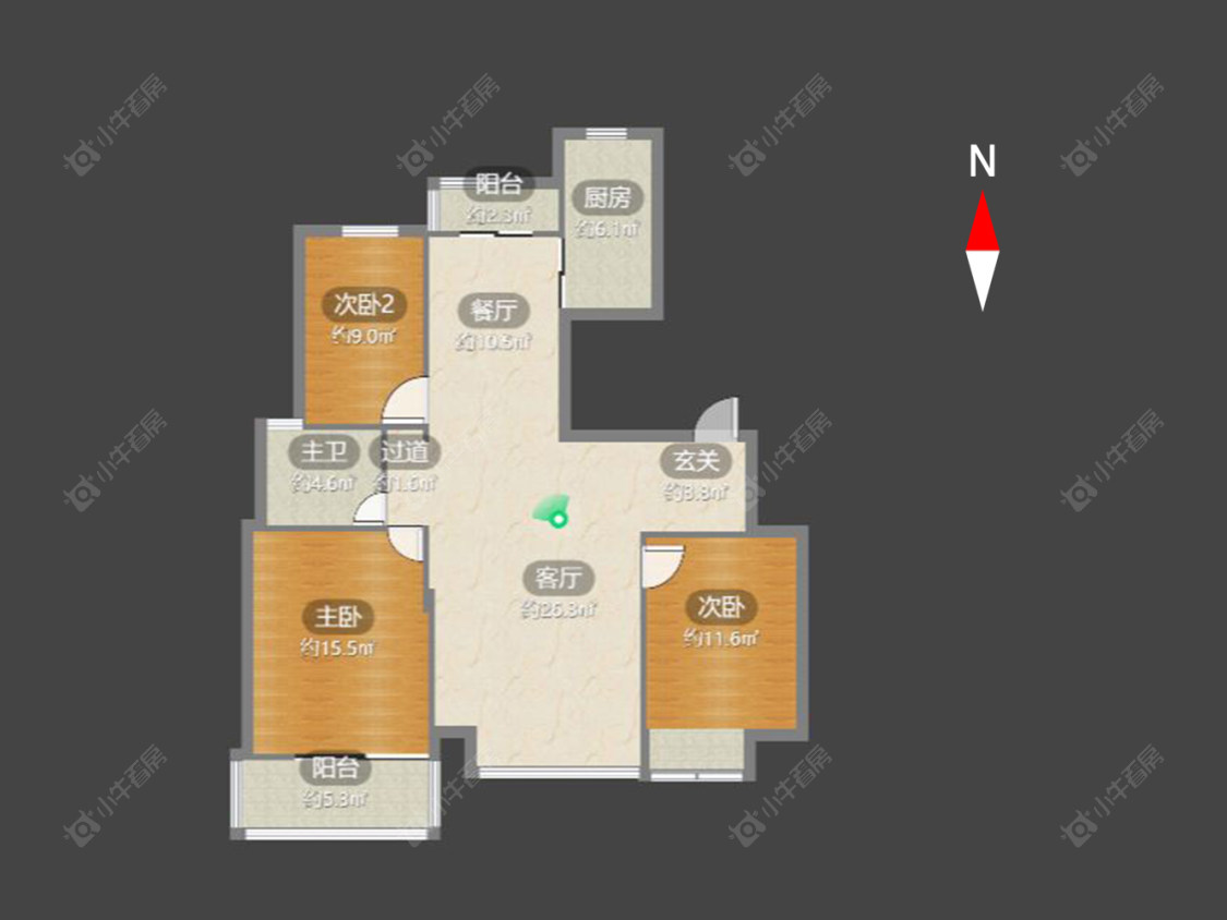 常州凤凰名城在售二手房源户型图_小牛看房