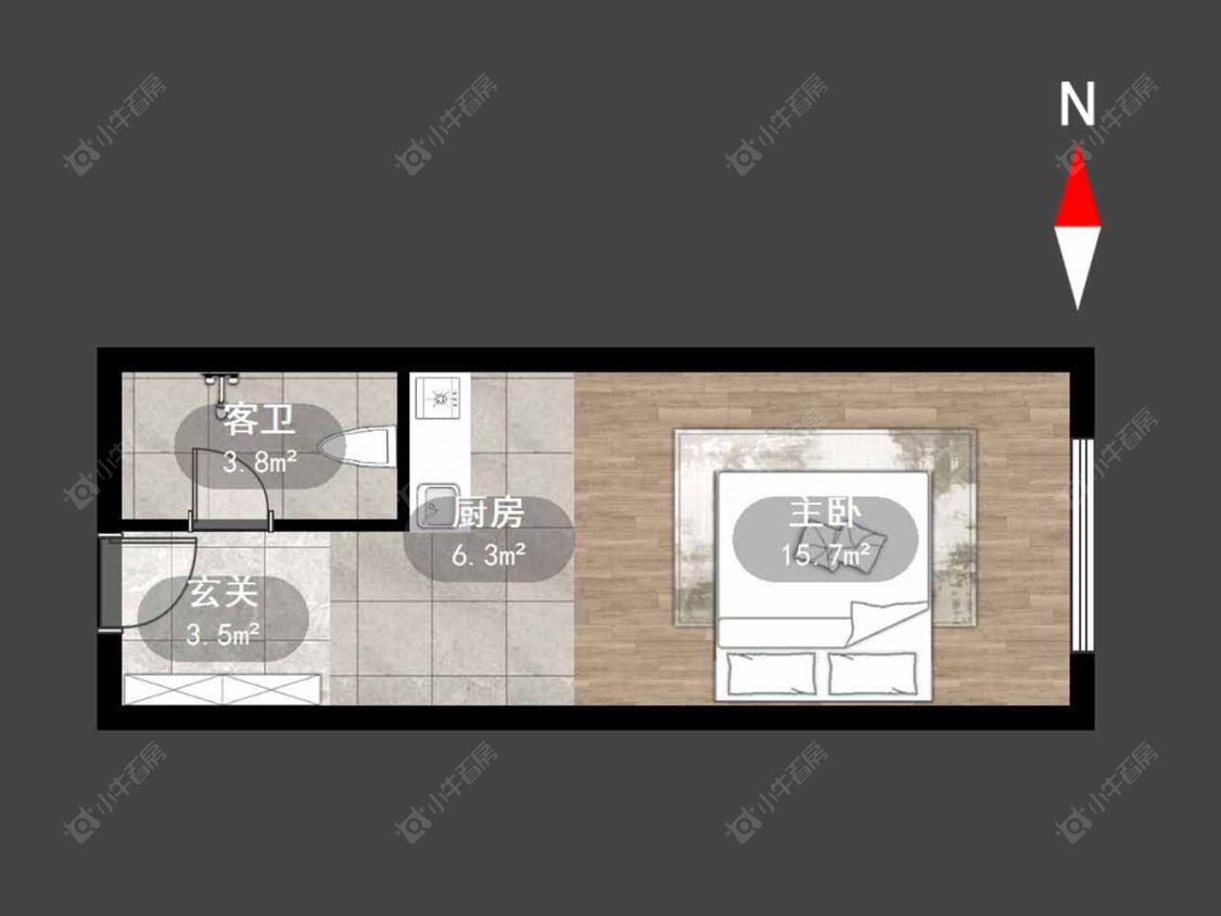 常州高力国际SOHO在售二手房源户型图_小牛看房