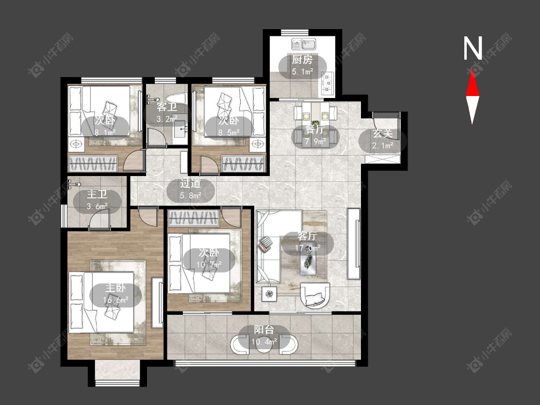 华润国际六期房源户型图 常州华润国际六期在售二手房源户型图_小牛看房