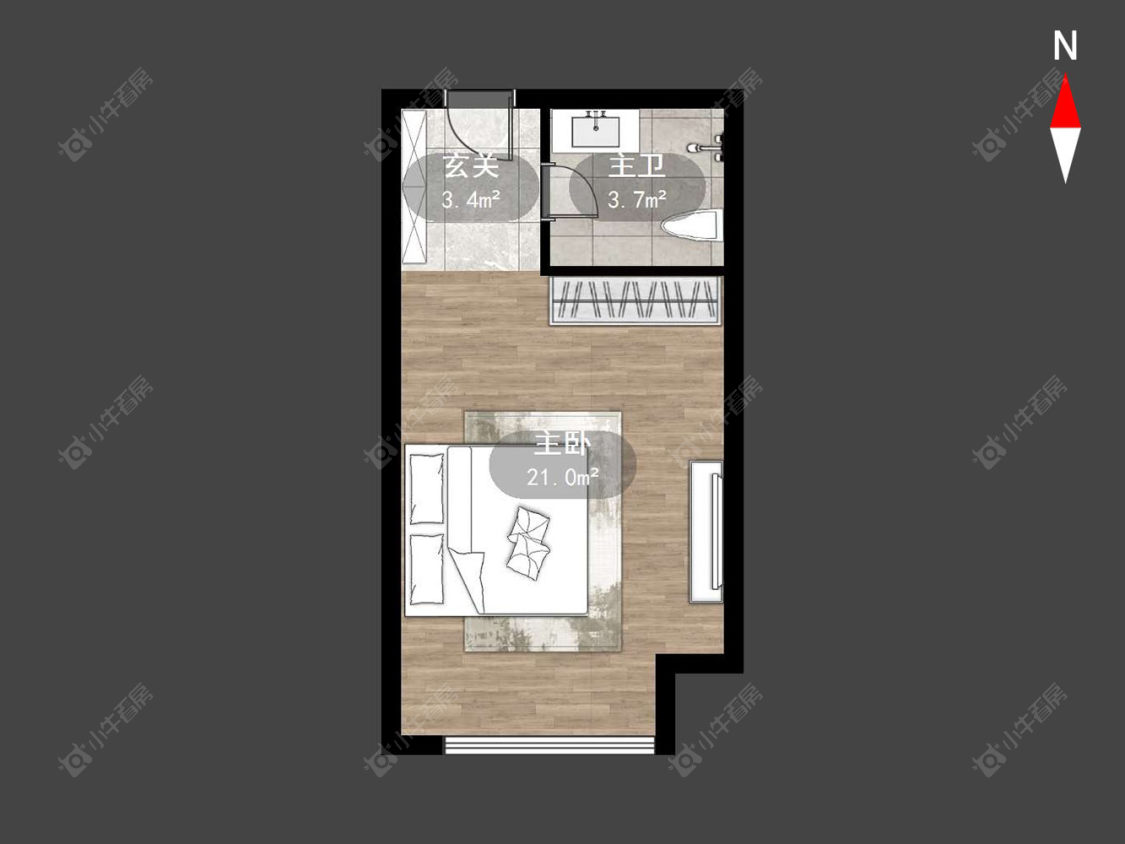 常州宝龙国际花园一期在售二手房源户型图_小牛看房