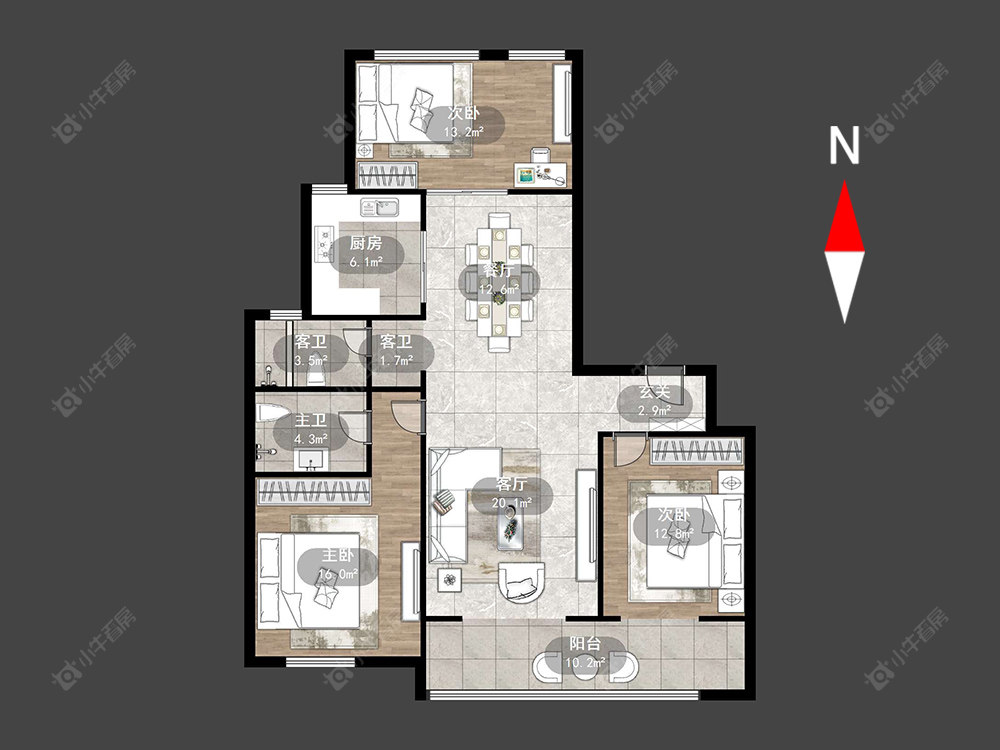 常州万科城在售二手房源户型图_小牛看房