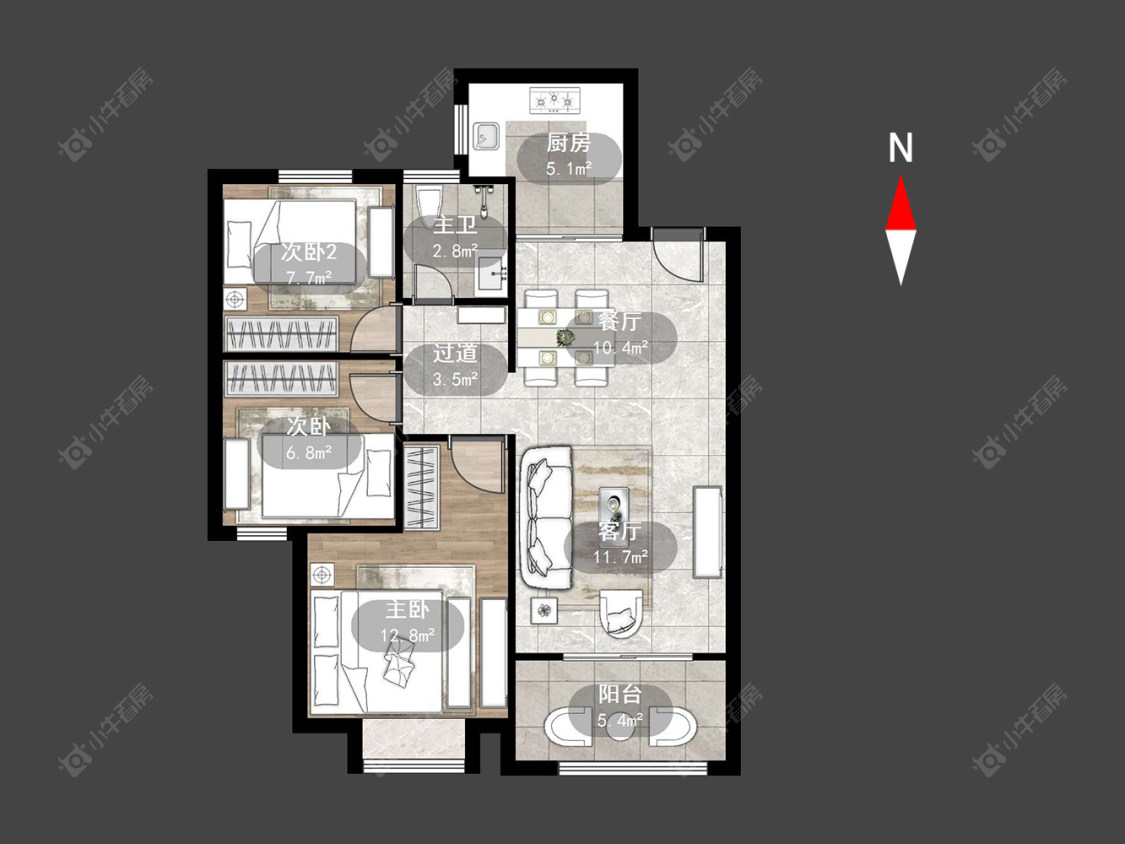 新城黑牡丹·世纪之光房源户型图 常州新城黑牡丹·世纪之光在售二手房源户型图_小牛看房