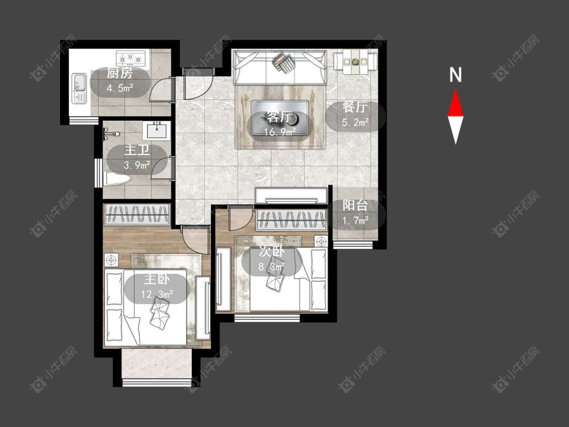 常州大名城西区在售二手房源户型图_小牛看房