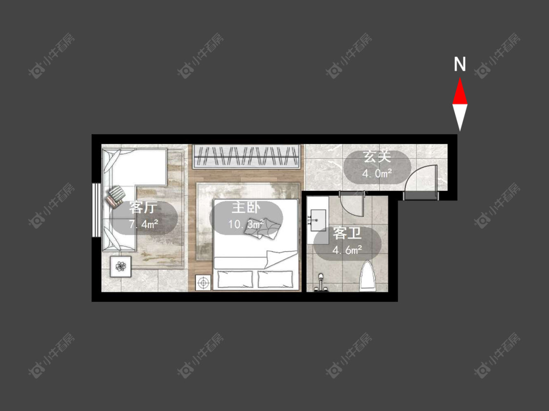 常州凯纳商务广场在售二手房源户型图_小牛看房