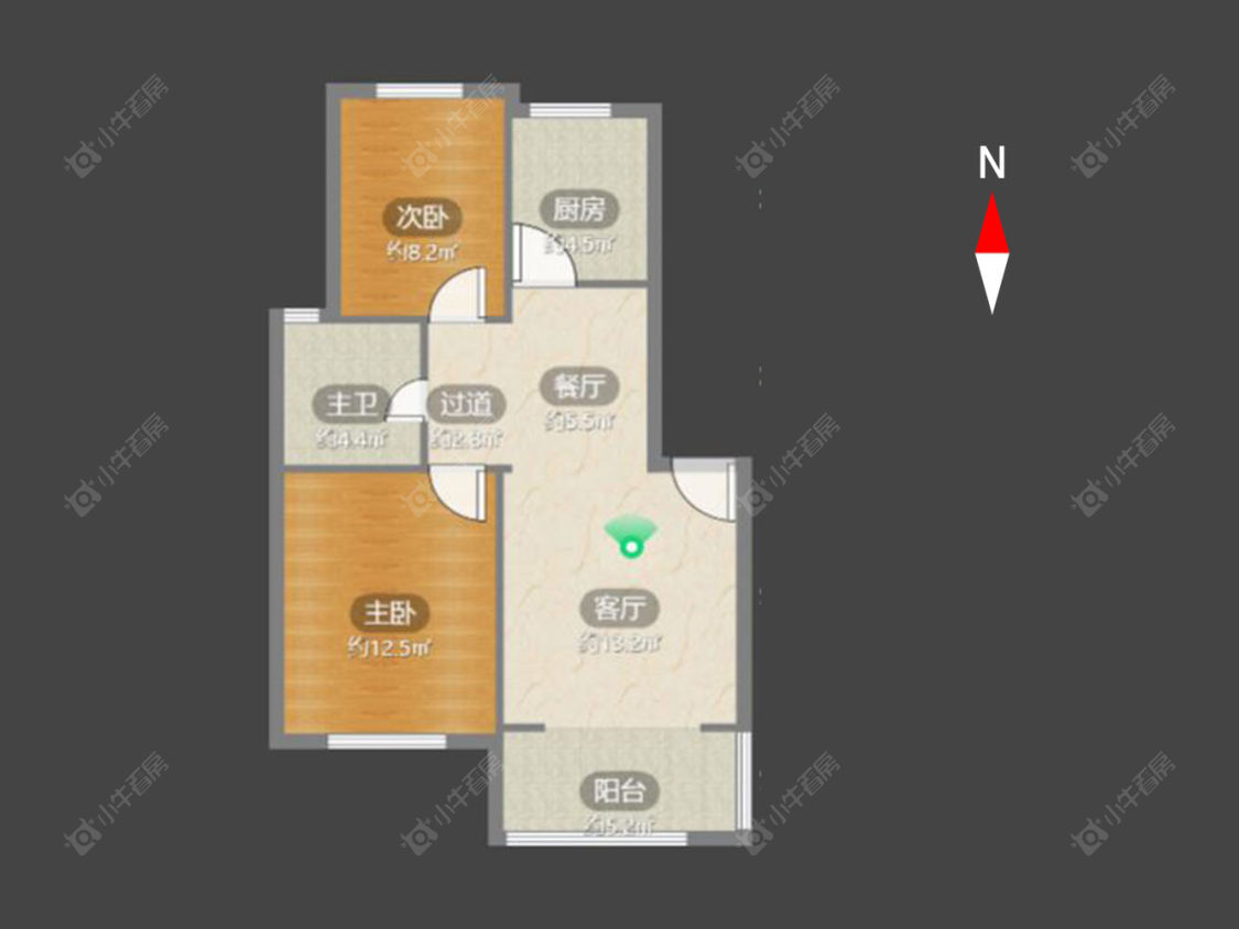 常州新景花苑一期在售二手房源户型图_小牛看房