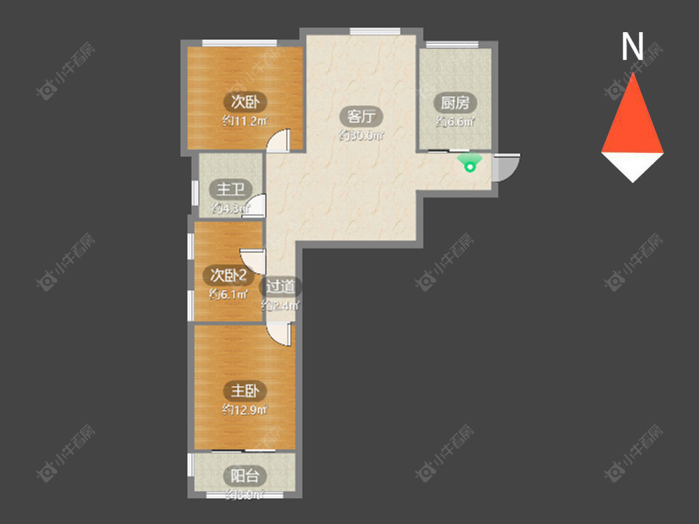 常州桂花园在售二手房源户型图_小牛看房
