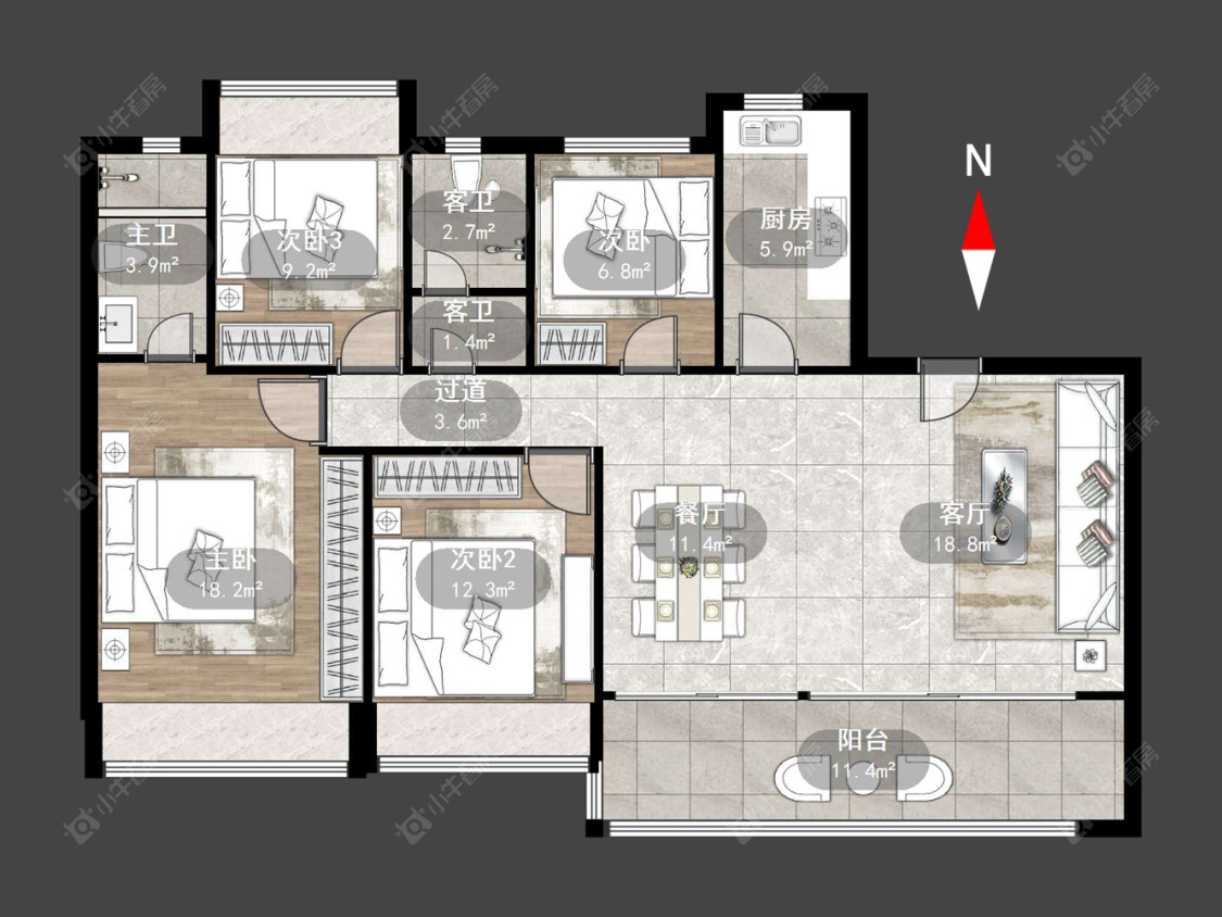 碧桂园碧玥和鸣房源户型图 常州碧桂园碧玥和鸣在售二手房源户型图_小牛看房