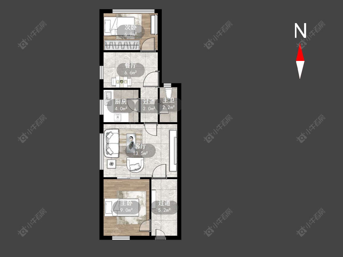 常州丽华一村在售二手房源户型图_小牛看房