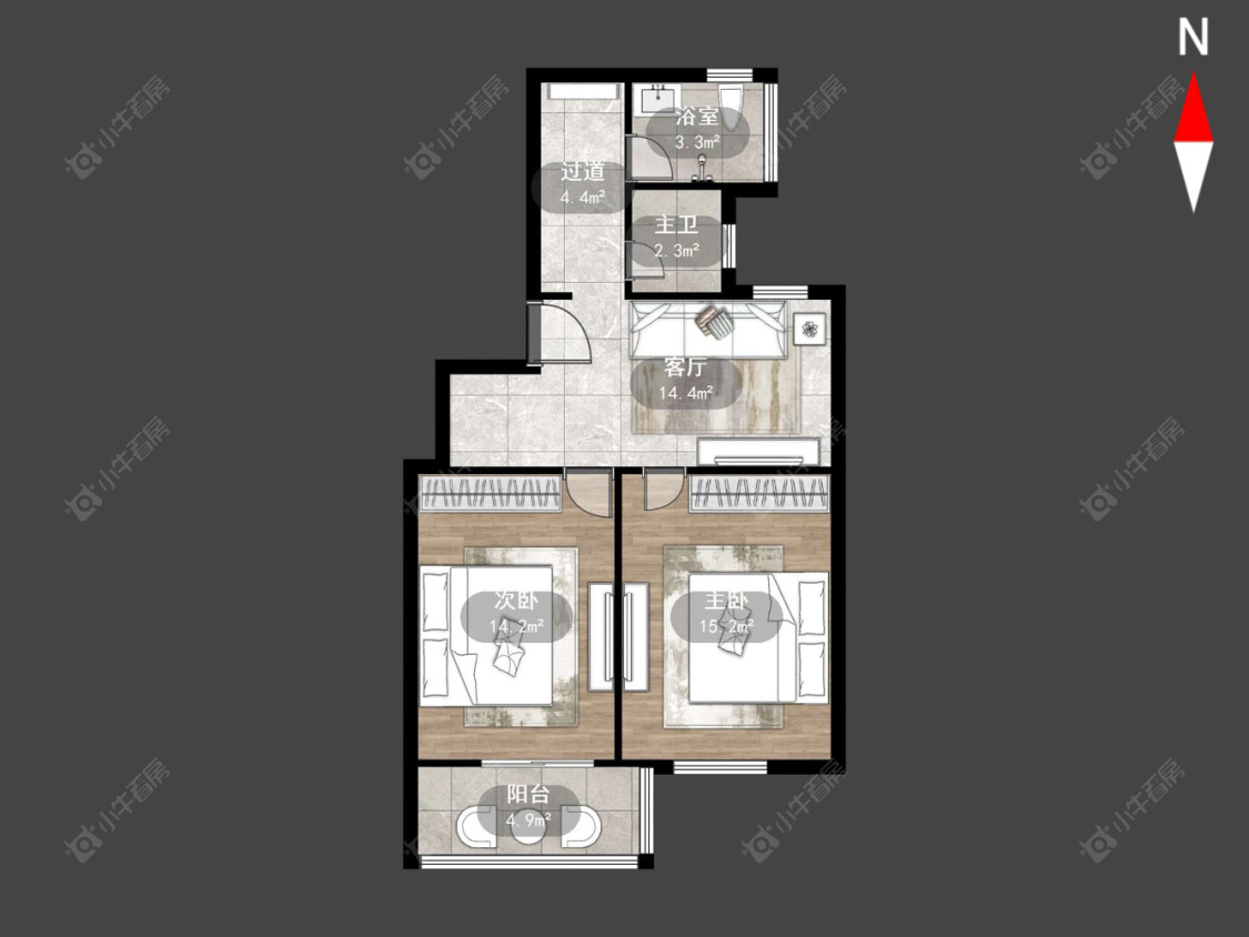 吴家场公寓房源户型图 常州吴家场公寓在售二手房源户型图_小牛看房