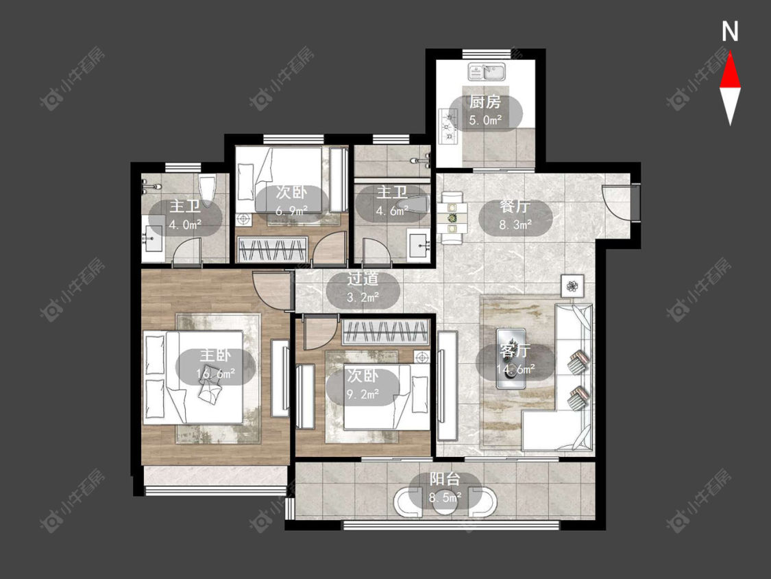 常州泰村花园在售二手房源户型图_小牛看房