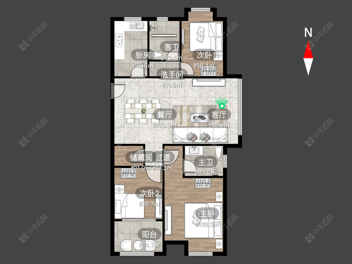 常州龙城福第在售二手房源户型图_小牛看房