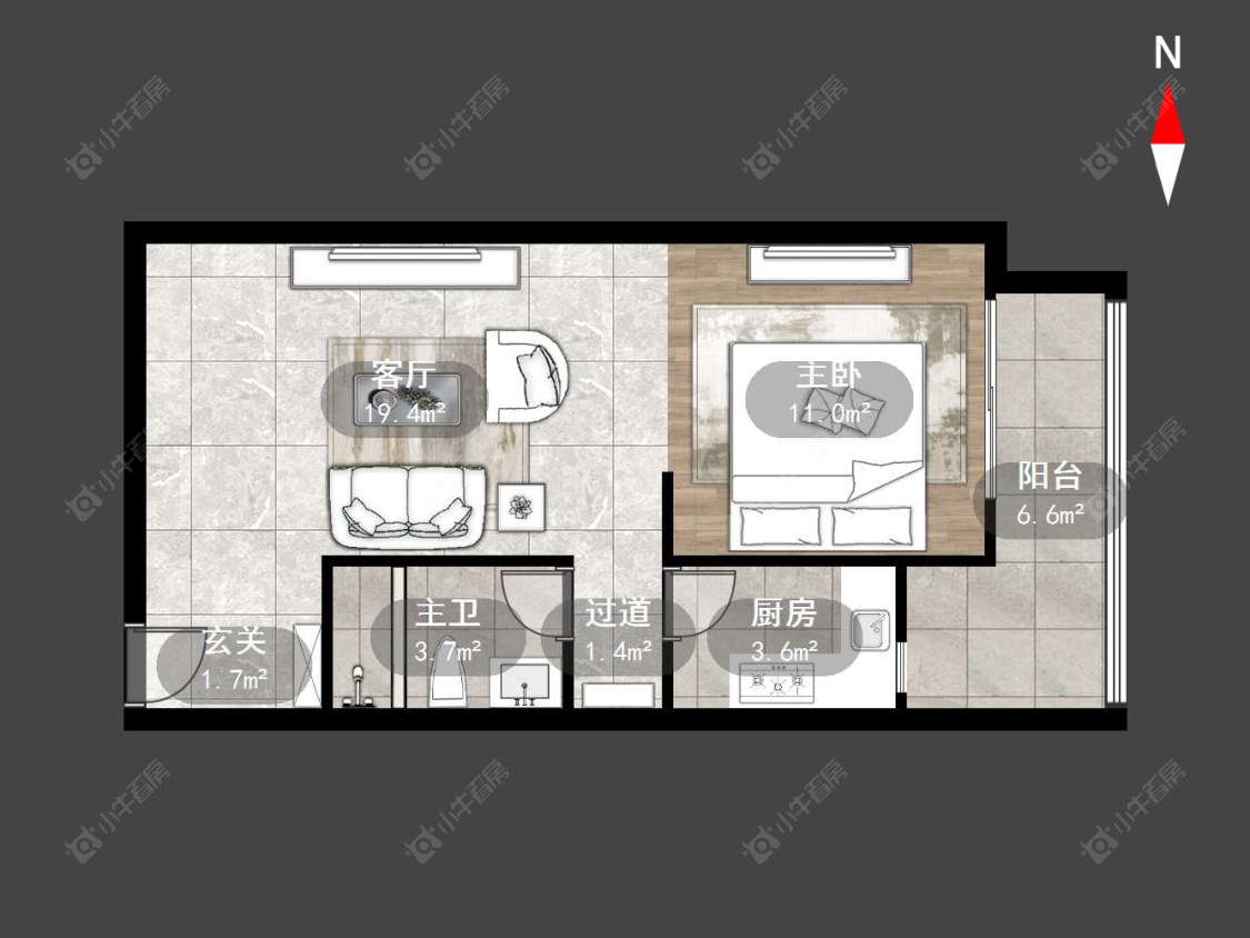 常州京城豪苑北区在售二手房源户型图_小牛看房