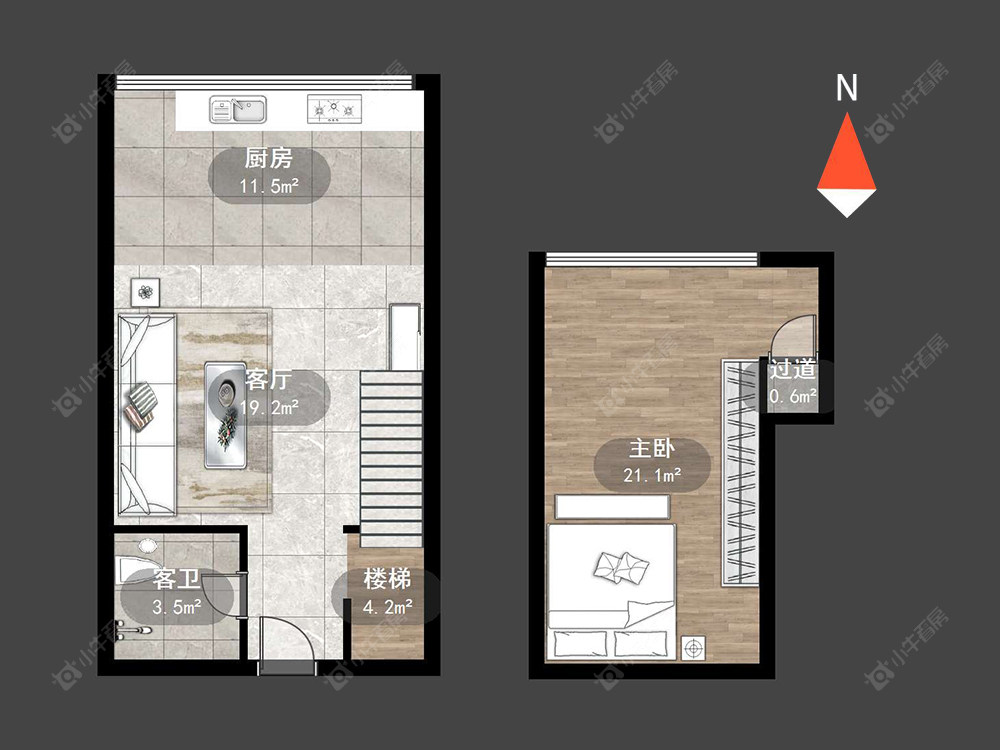 吾悦广场全能家公寓房源户型图 常州吾悦广场全能家公寓在售二手房源户型图_小牛看房