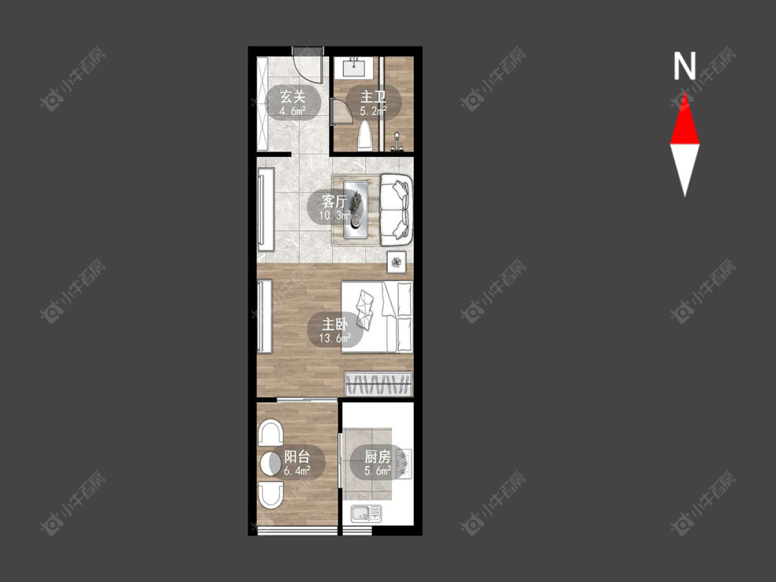 新北万达广场房源户型图 常州新北万达广场在售二手房源户型图_小牛看房
