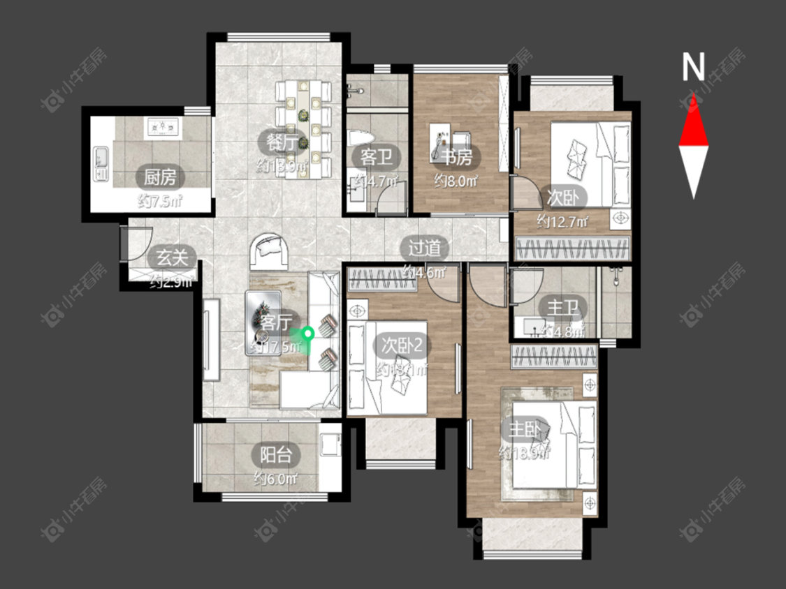 雅居乐星河湾房源户型图 常州雅居乐星河湾在售二手房源户型图_小牛看房