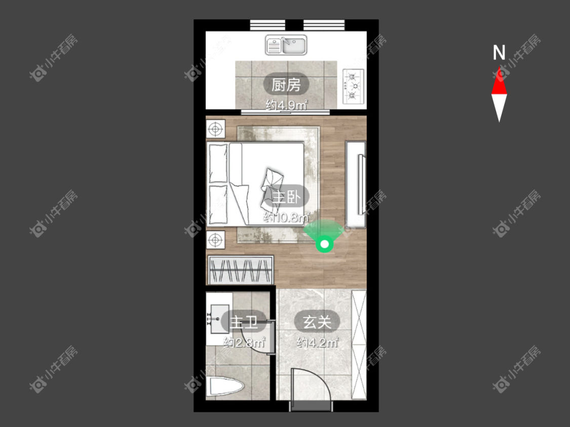 朗诗邻里中心房源户型图 常州朗诗邻里中心在租房源户型图_小牛看房