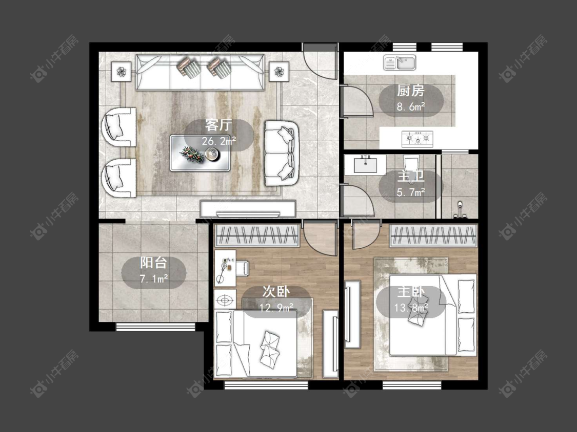 丹阳学林雅居在售二手房源户型图_小牛看房