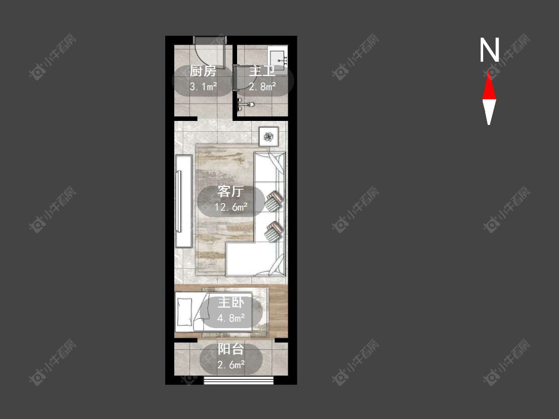 常州弘阳天下锦公寓在售二手房源户型图_小牛看房