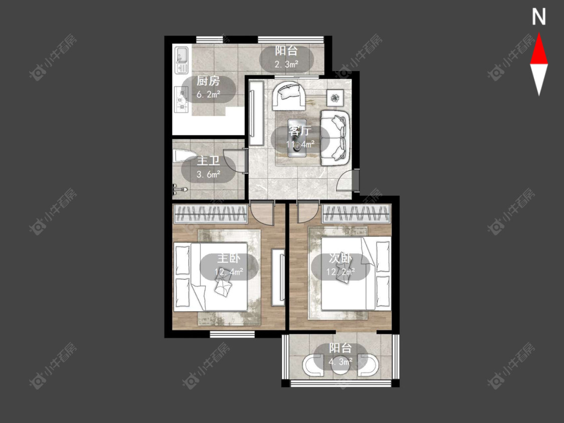 常州机械新村在售二手房源户型图_小牛看房