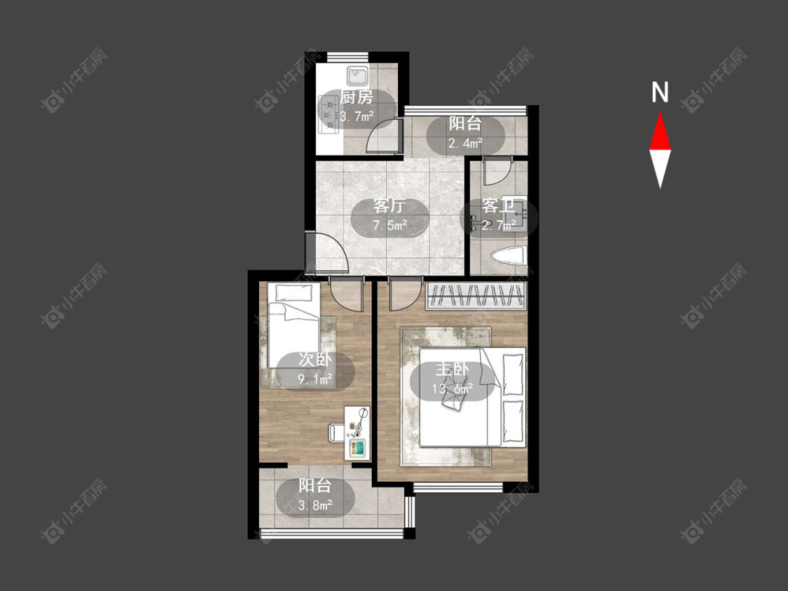 常州红梅东村在售二手房源户型图_小牛看房