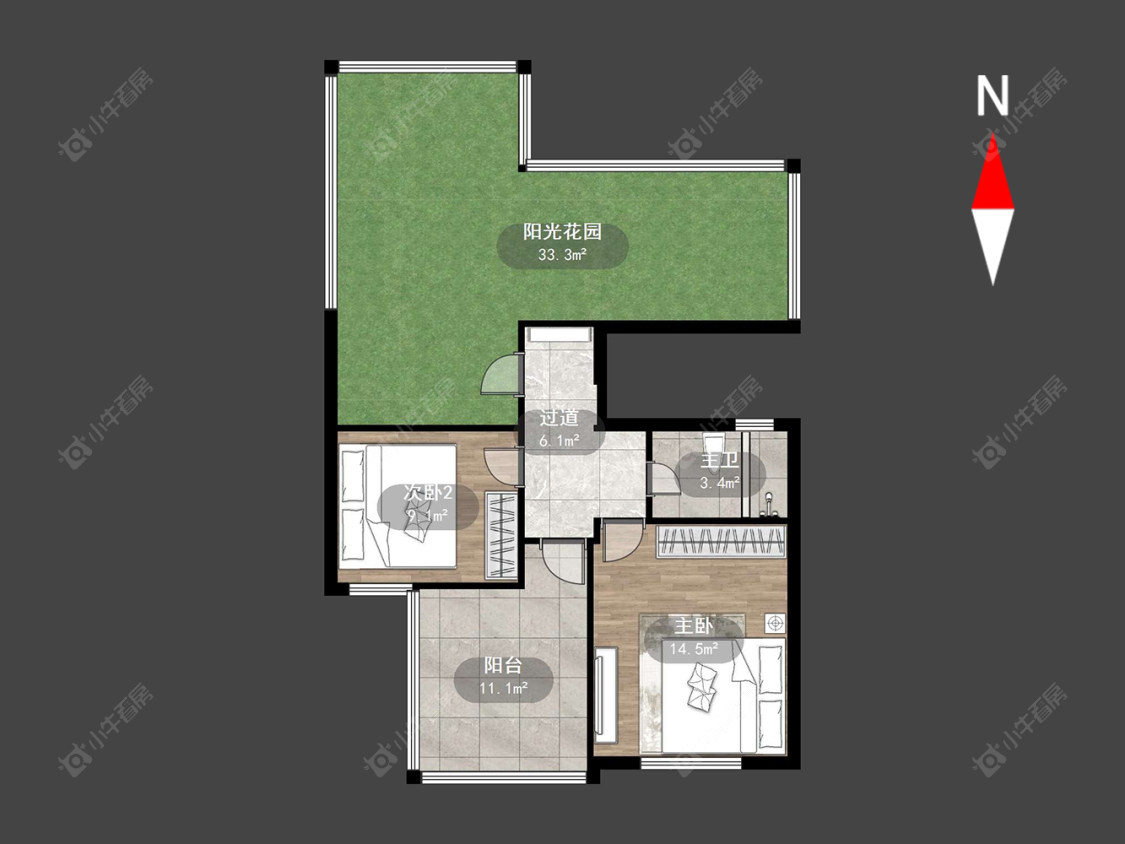 滨江明珠城东区房源户型图 常州滨江明珠城东区在售二手房源户型图_小牛看房