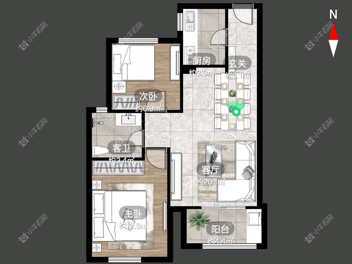 常州香溢紫郡四期在租房源室内图_小牛看房