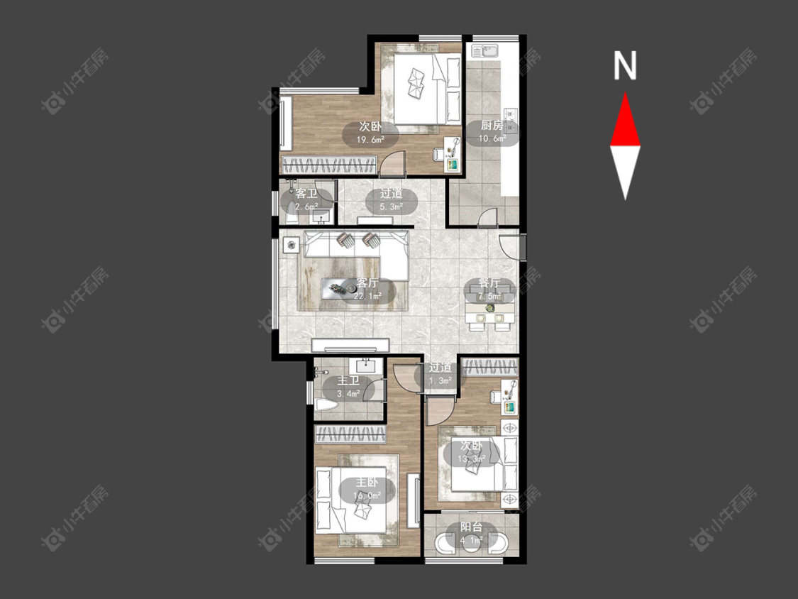 常州御城在售二手房源户型图_小牛看房