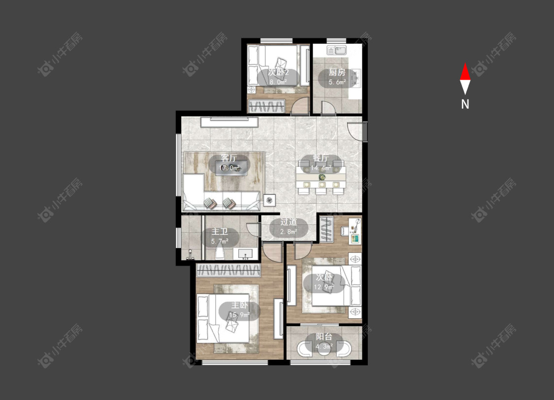 常州兰陵尚品花园在售二手房源户型图_小牛看房