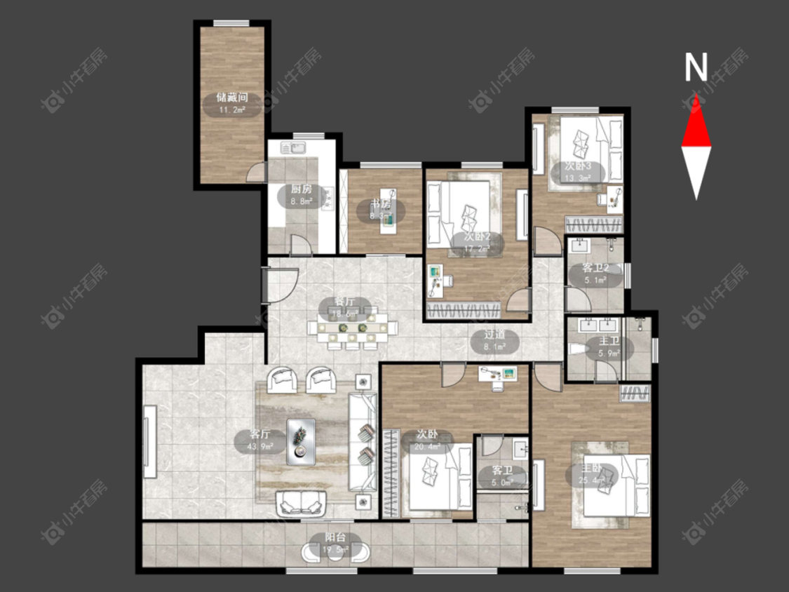 常州佳兆业凤凰湖壹号在售二手房源户型图_小牛看房