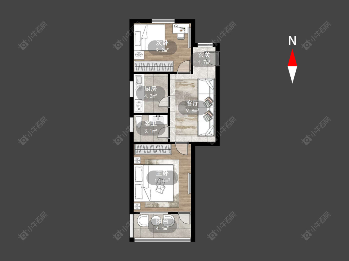 常州红梅新村在售二手房房源户型图_小牛看房