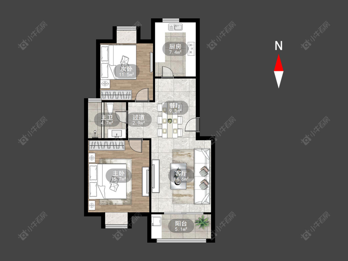 太湖明珠苑南苑房源户型图 常州太湖明珠苑南苑在售二手房源户型图_小牛看房