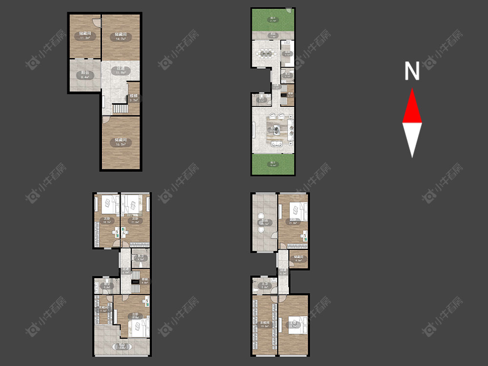 湖滨壹号房源户型图 常州湖滨壹号在售二手房源户型图_小牛看房