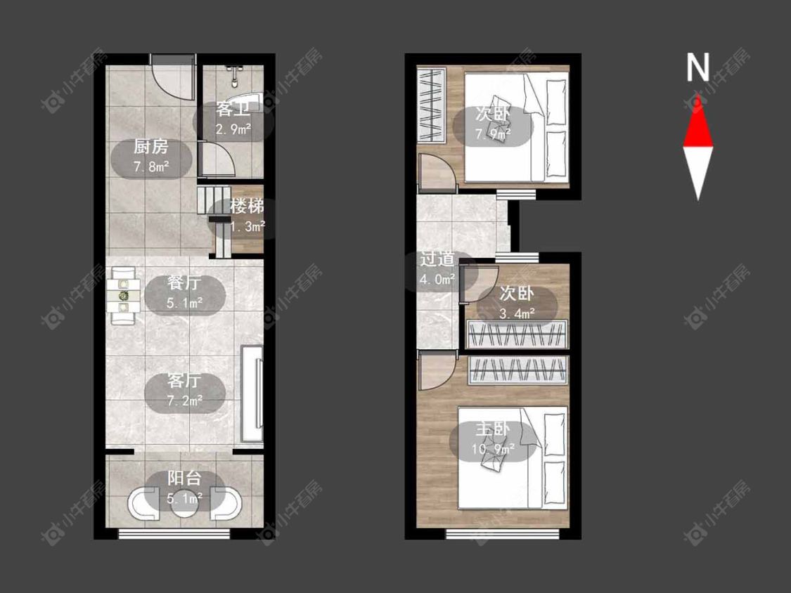常州高力国际SOHO在售二手房源户型图_小牛看房