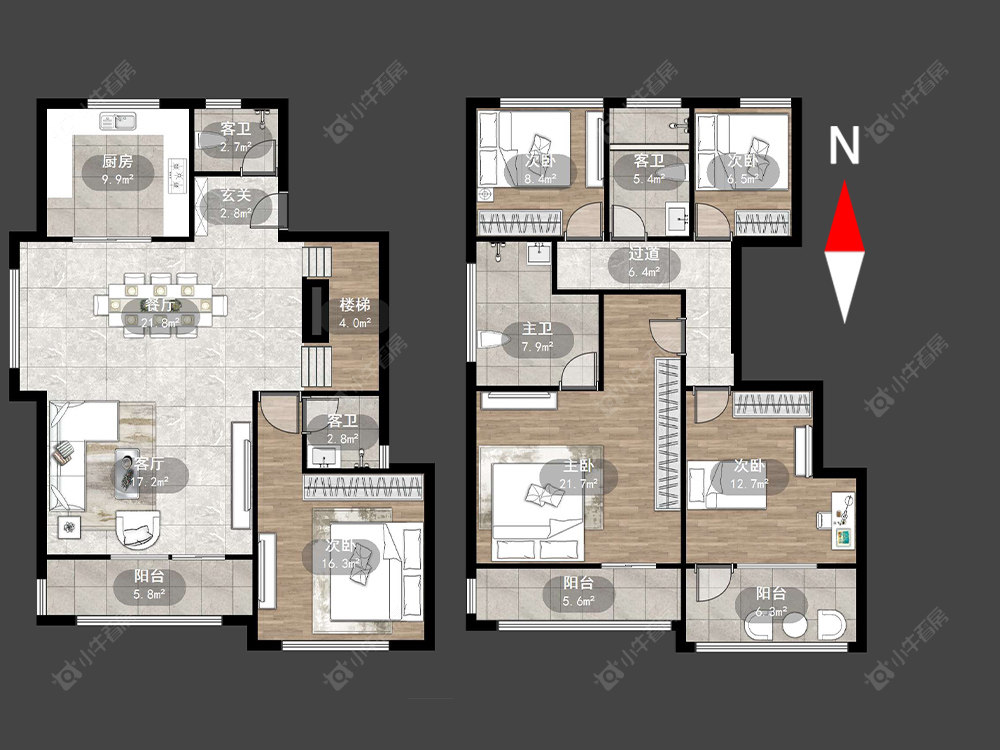 常州绿城江南里在售二手房源户型图_小牛看房