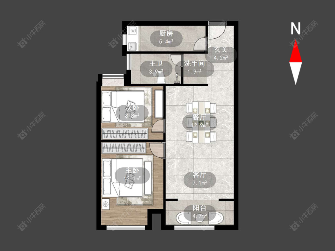 常州道成广场在售二手房源户型图_小牛看房
