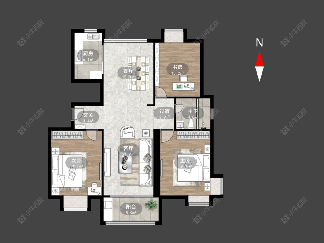 常州吟枫苑西区在售二手房源户型图_小牛看房