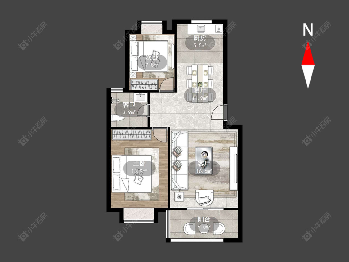 常州西林家园一期在售二手房源户型图_小牛看房