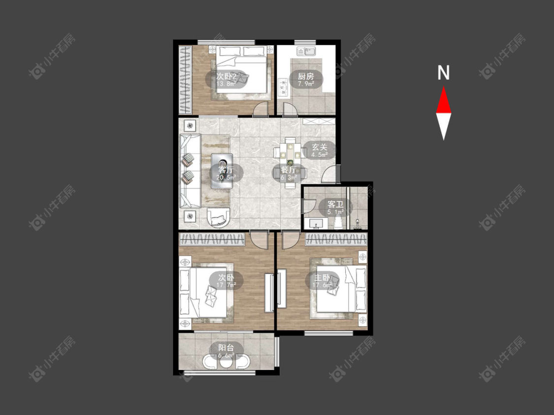 常州常建路在售二手房房源户型图_小牛看房