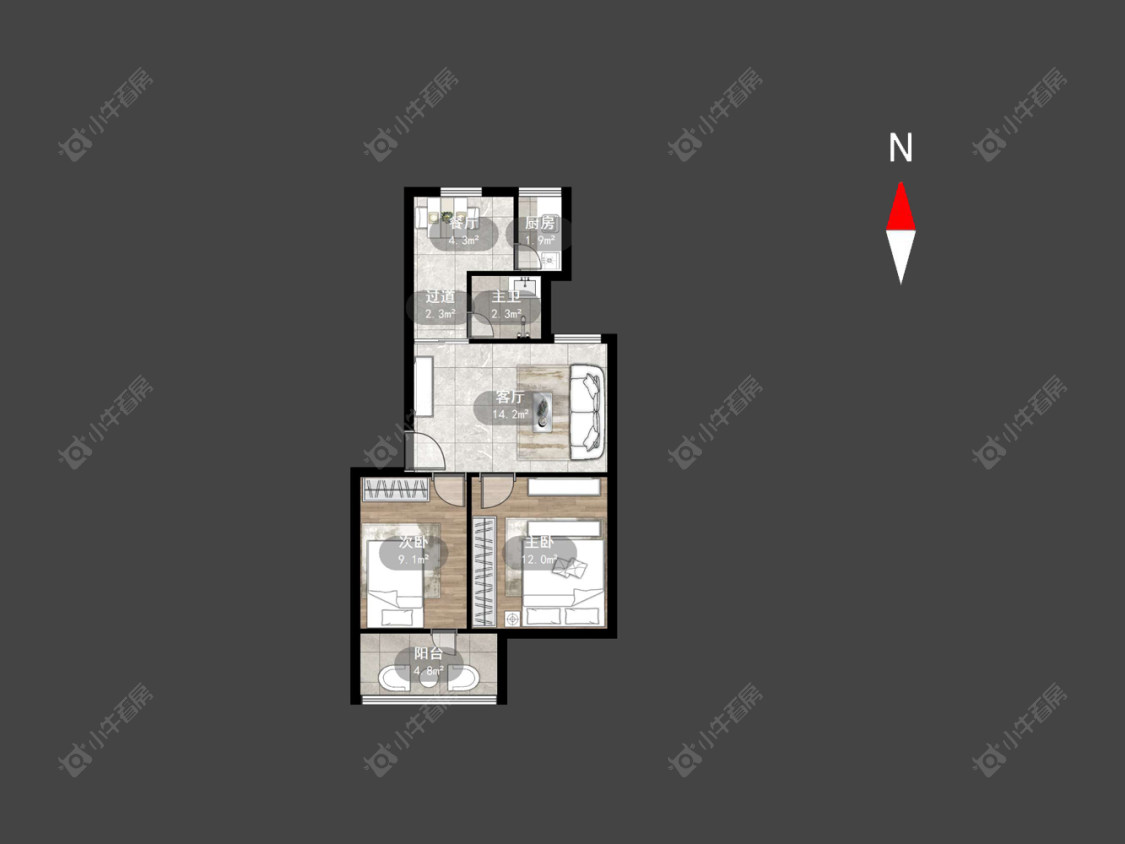 常州兰翔新村在售二手房房源户型图_小牛看房