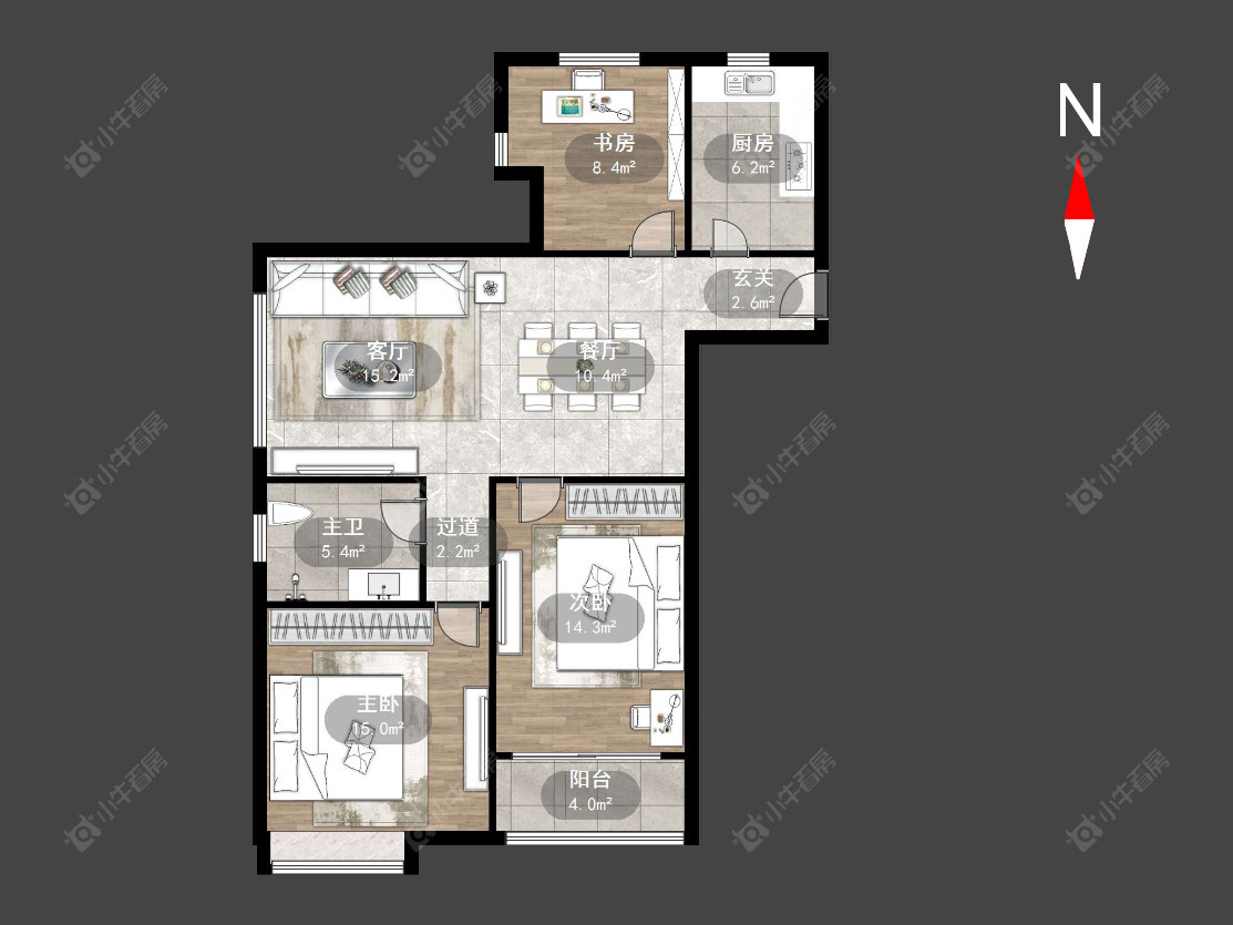 常州东城明居在售二手房源户型图_小牛看房