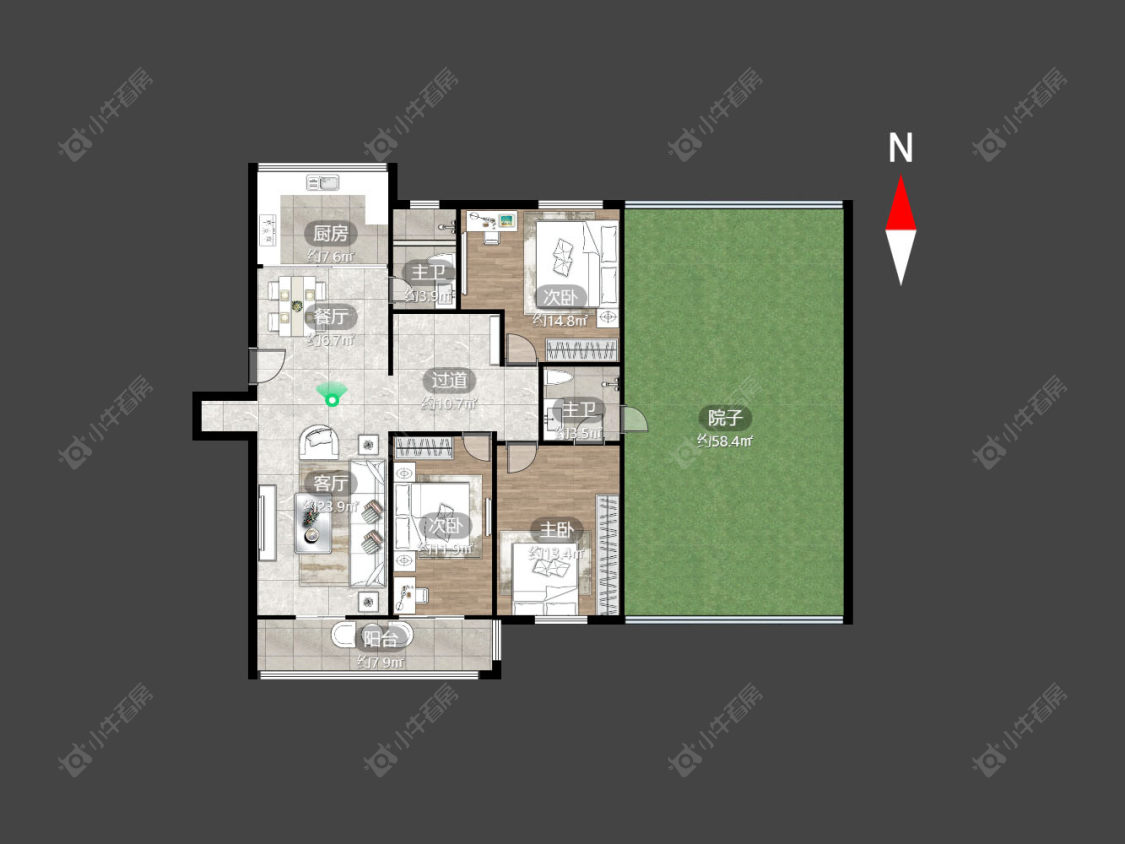 迎春花园房源户型图 常州迎春花园在售二手房源户型图_小牛看房