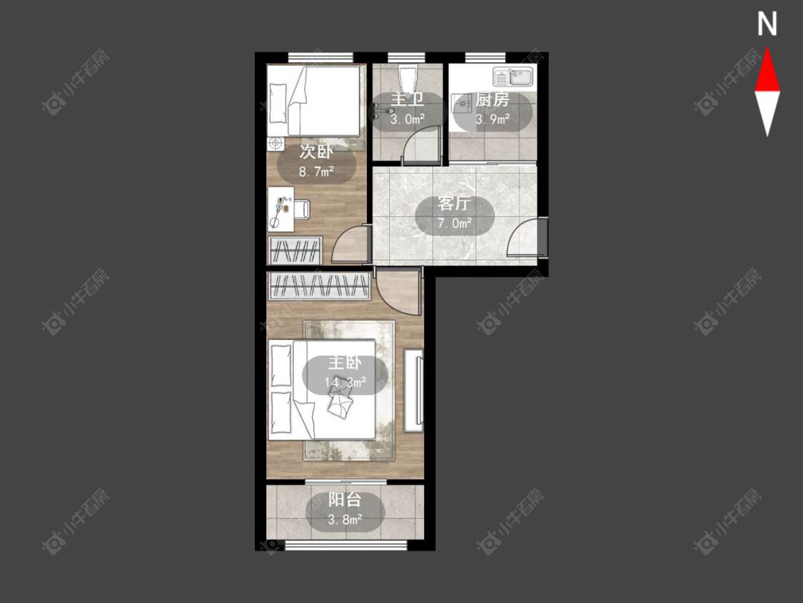 常州斜桥巷在售二手房源户型图_小牛看房