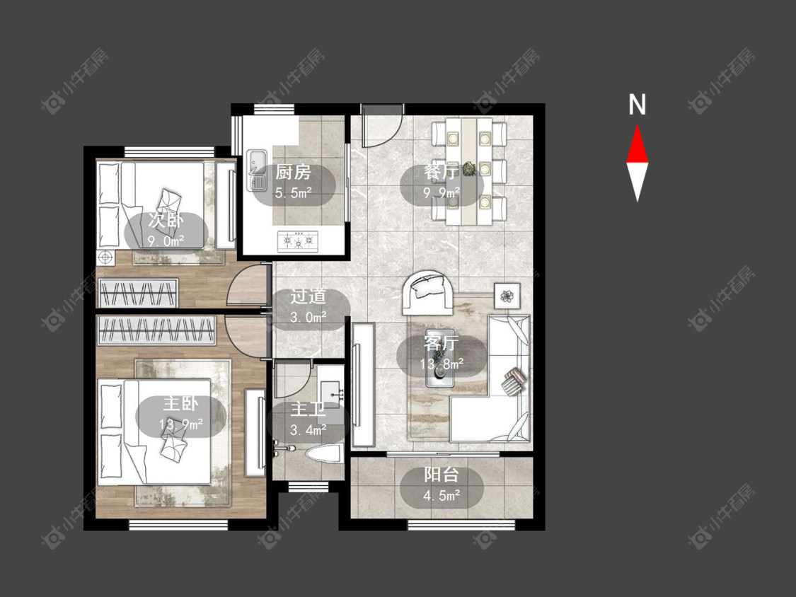 常州绿地世纪城二期在售二手房源户型图_小牛看房