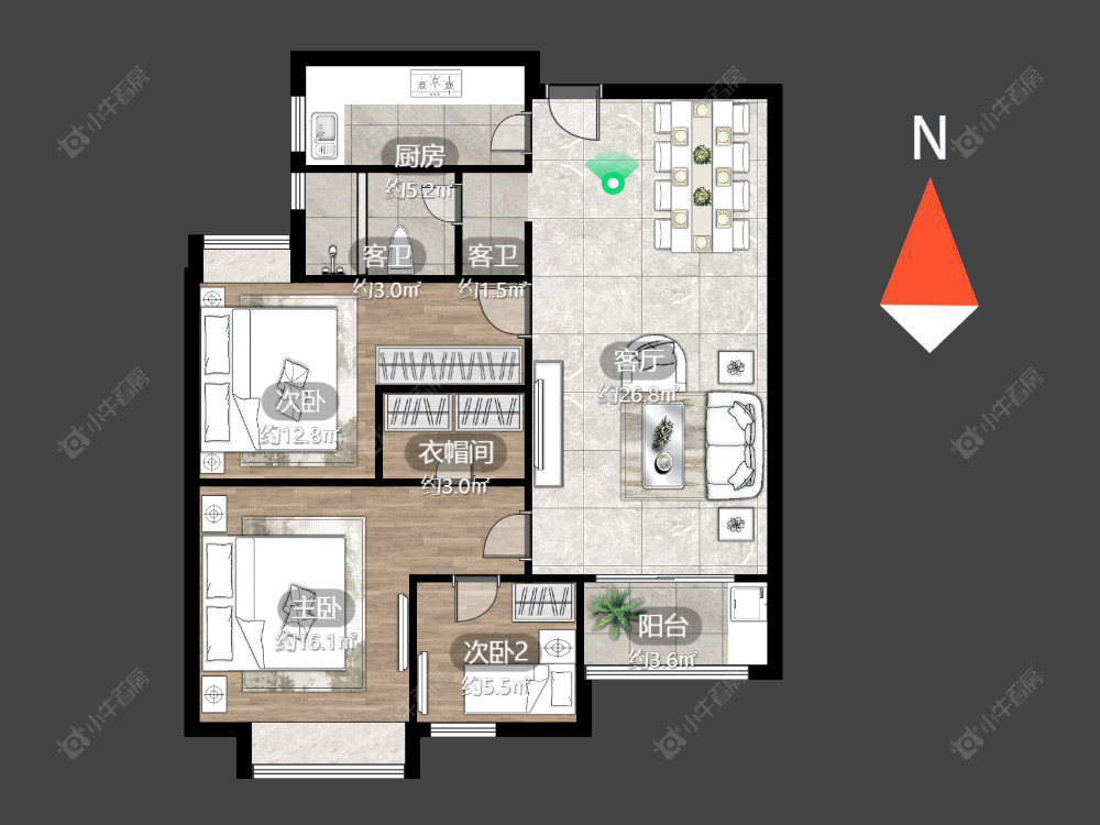 绿地峰云汇房源户型图 常州绿地峰云汇在售二手房源户型图_小牛看房