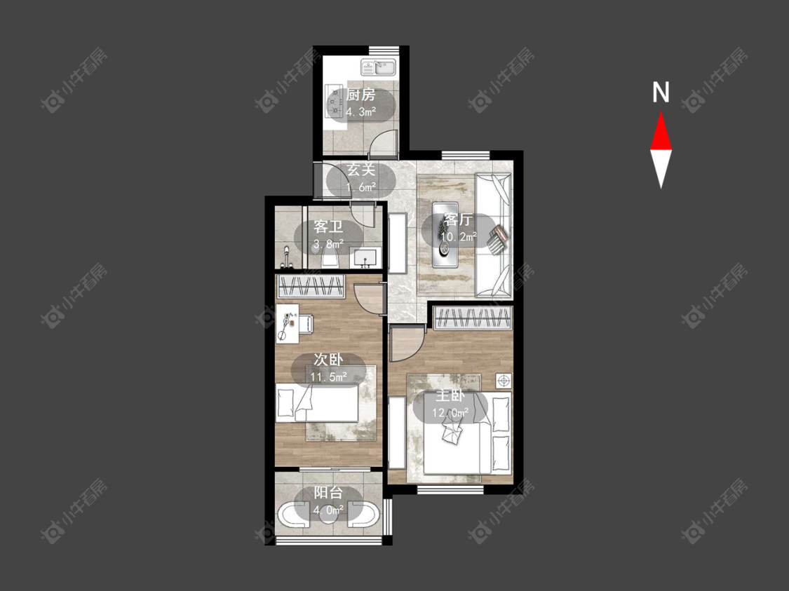 常州翠竹新村南区在售二手房房源户型图_小牛看房