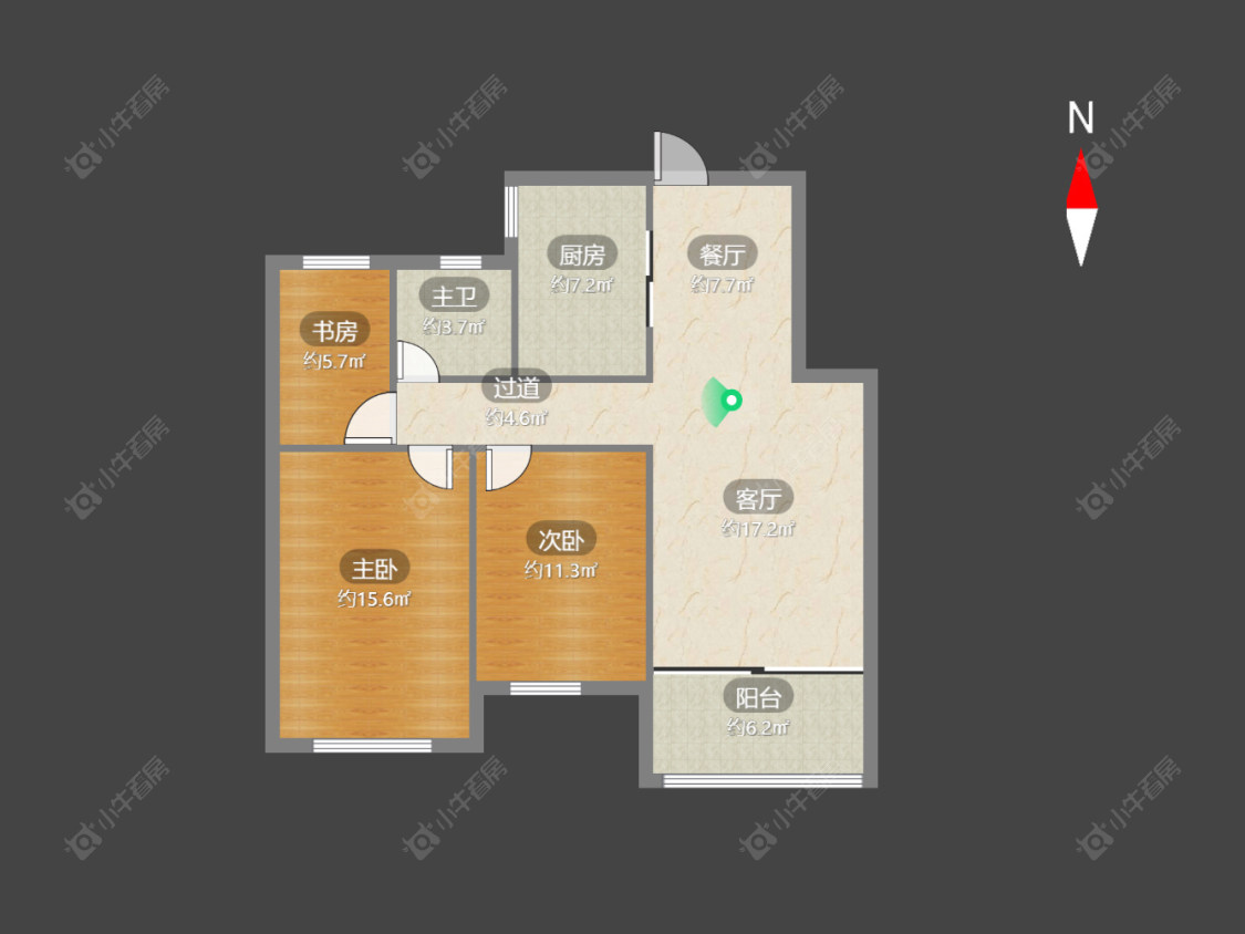 九洲新世界君玺房源户型图 常州九洲新世界君玺在售二手房源户型图_小牛看房