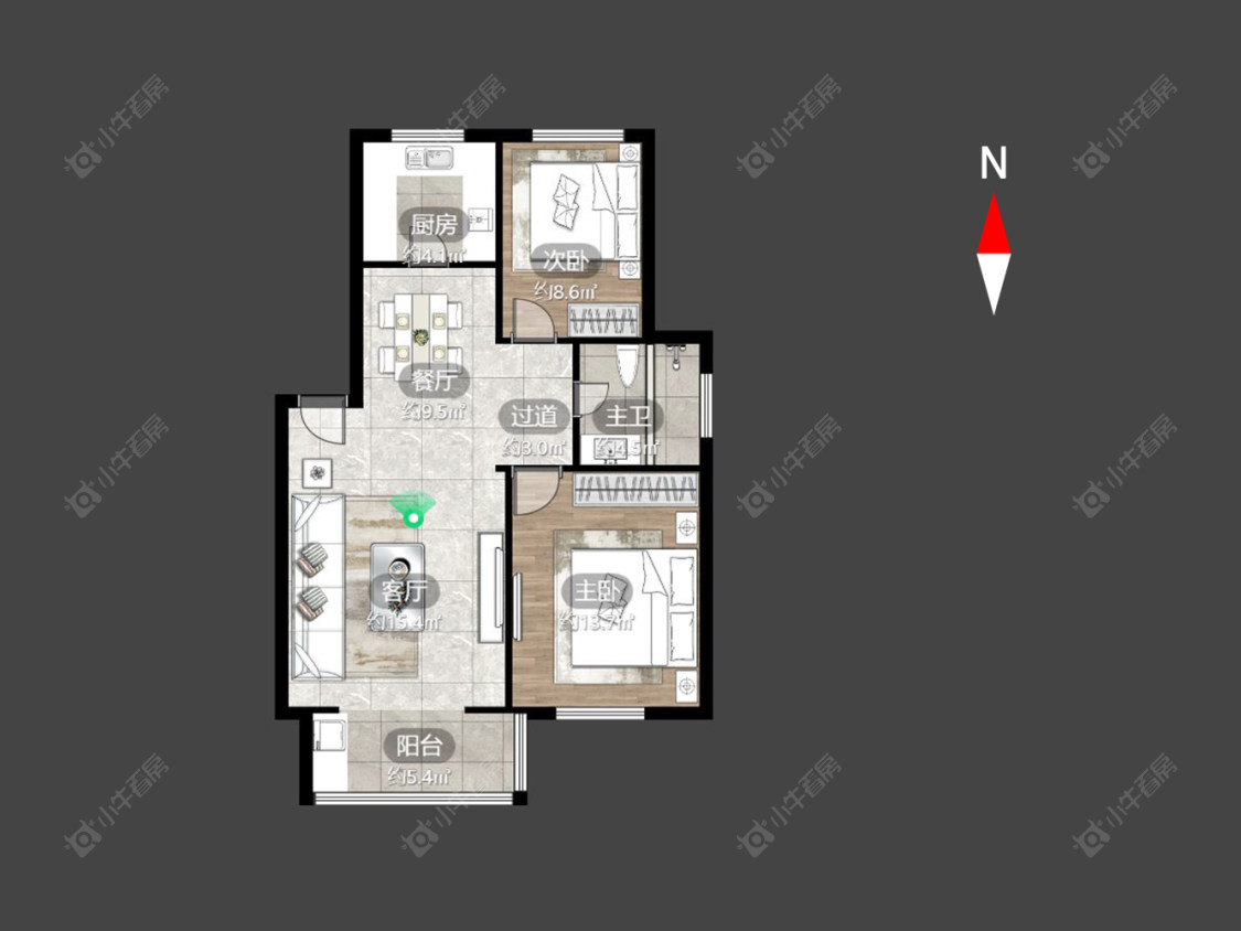 常州新民家园在售二手房源户型图_小牛看房